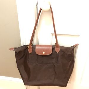 Longchamp Le Pliage Large Nylon Tote - Brown